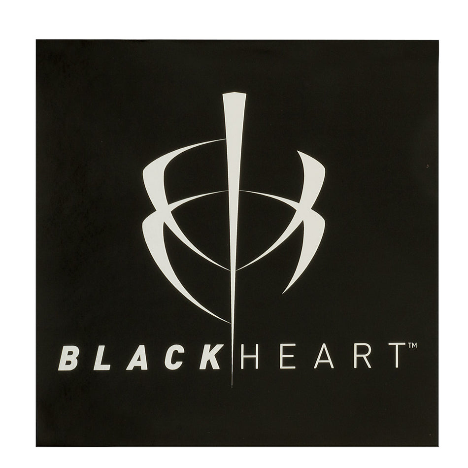 BlackHeart Logo Decal 5x5 in. UV Coated Chrome