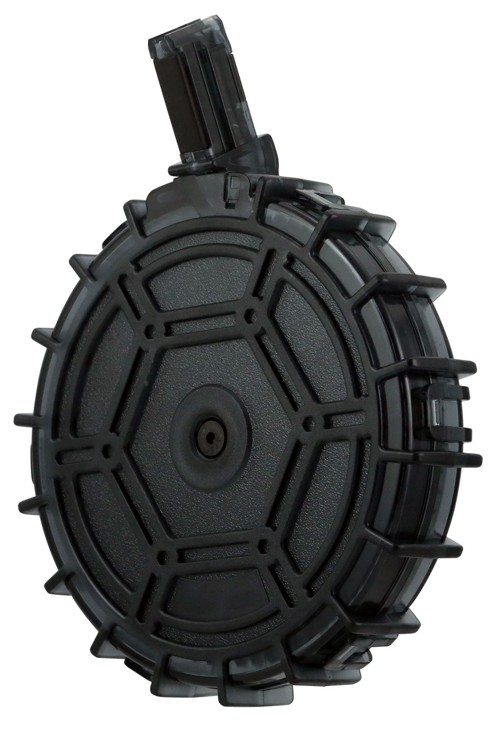 ProMag REMA4 70rd Drum Magazine 22 LR Fits Remington 597 Smoke Polycarbonate