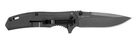 Kershaw 8310 Fringe 3" Folding Drop Point Plain Gray TiN 8Cr13MoV SS Blade Carbon Fiber/SS Handle w/ Pocket Clip