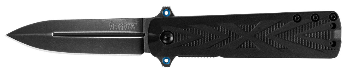 Kershaw 3960 Barstow 3" Folding Spear Point Plain Black Oxide Blackwash 8Cr13MoV SS Blade Black Glass-Filled Nylon Handle Pocket Clip