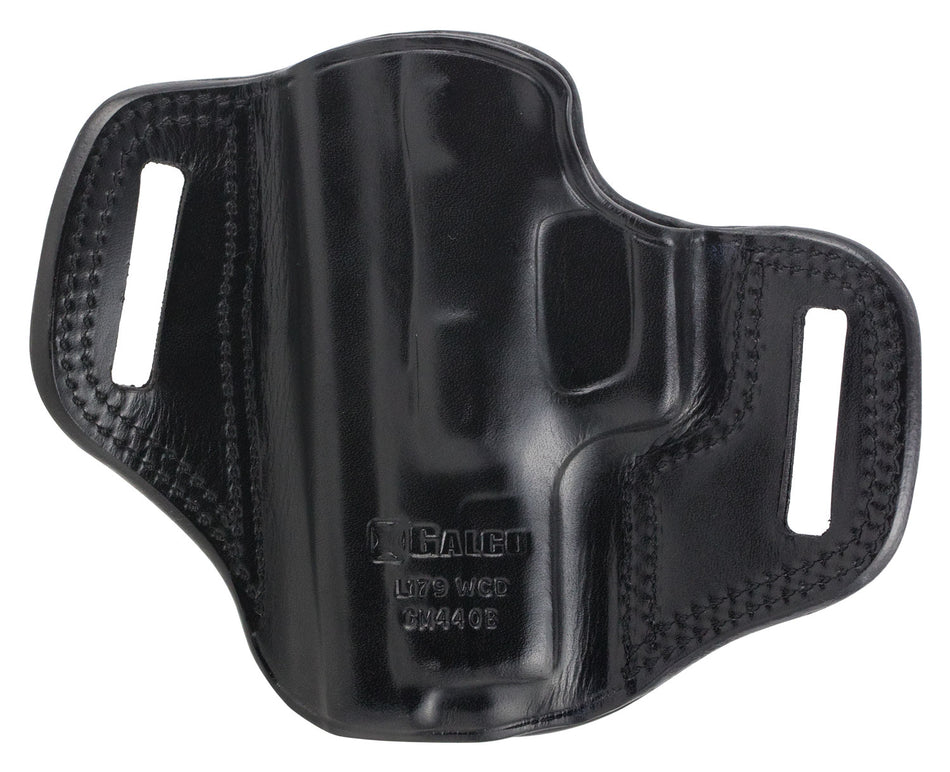 Galco CM440B Combat Master OWB Black Leather Belt Slide Holster for Springfield XD/XD-M Right Hand