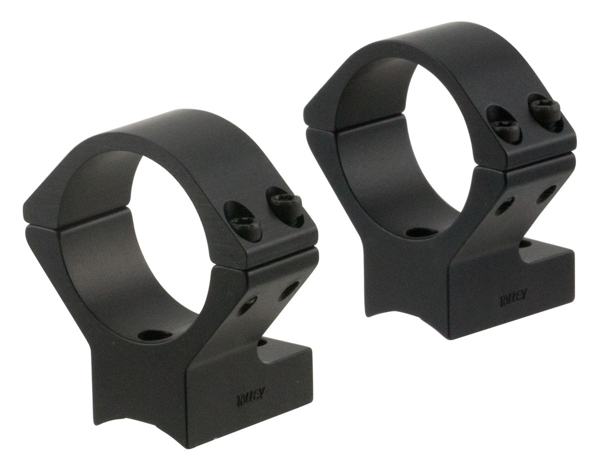 Talley 740725 Savage Round Receiver AccuTrigger Scope Mount Ring Combo 30mm Tube Medium Rings