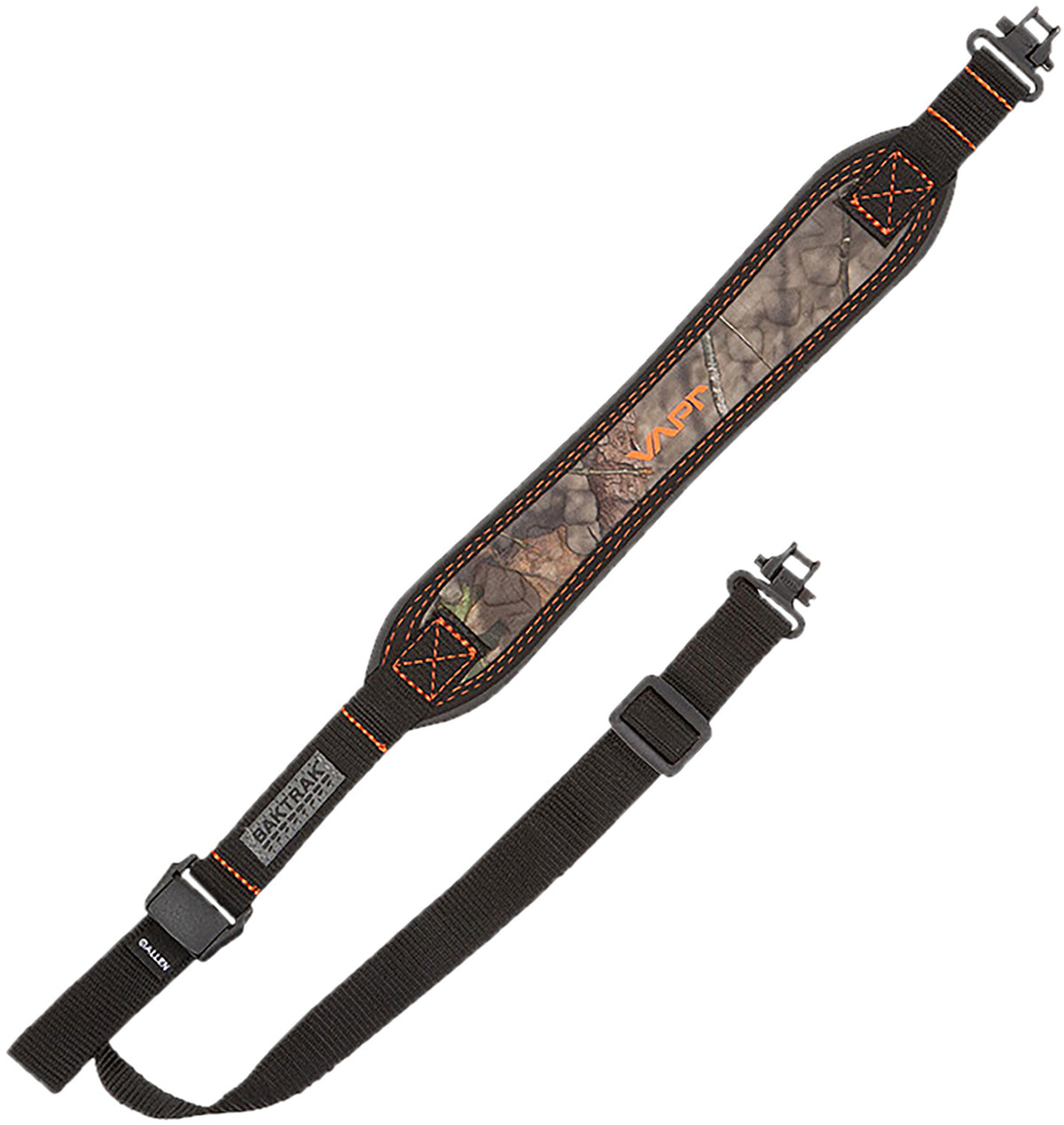 Allen 8376 BakTrak Vapor Rifle Sling Mossy Oak Break-Up Country/Black Nylon Adjustable Cam Lock