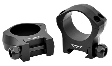 Warne 7214M Mountain Tech 30mm Medium Scope Rings Matte Black 0 MOA