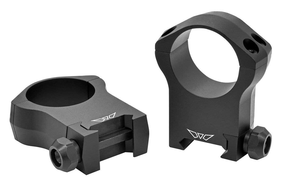 Warne 7217M Mountain Tech 30mm Ultra High Scope Rings Matte Black 0 MOA