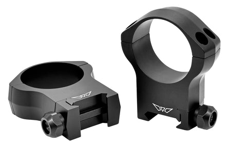 Warne 7244M Mountain Tech 35mm Ultra High Scope Rings Matte Black 0 MOA