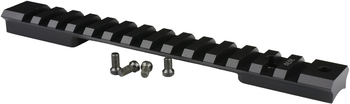 Warne 7676M Mountain Tech Tactical Rail Winchester Model 70/Marlin XL-7 Long Action 0 MOA Black Anodized