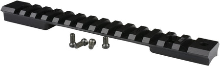 Warne 7676M Mountain Tech Tactical Rail Winchester Model 70/Marlin XL-7 Long Action 0 MOA Black Anodized