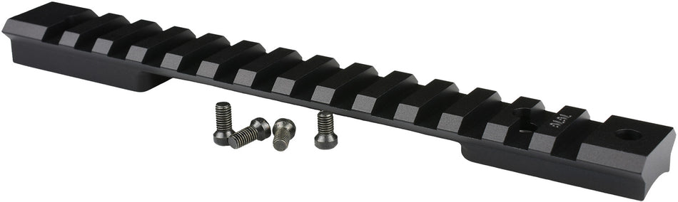 Warne 7676M Mountain Tech Tactical Rail Winchester Model 70/Marlin XL-7 Long Action 0 MOA Black Anodized