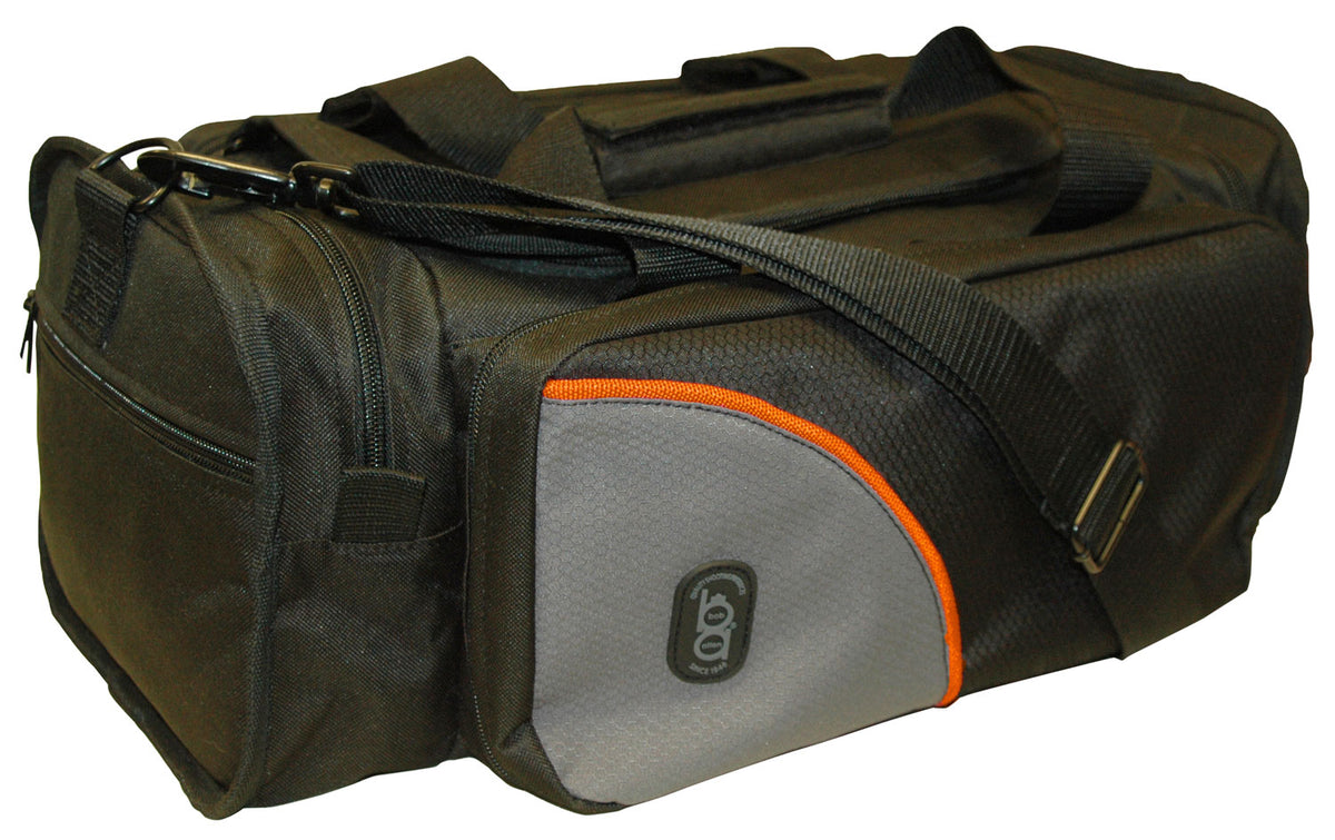 Bob Allen BA450 Club Series Range Bag Black/Gray Ripstop Nylon Holds 2 Handguns