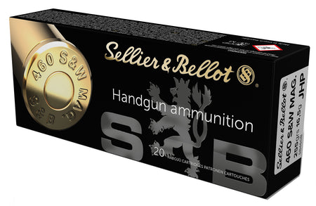 Sellier and Bellot Handgun .460 S&W Mag 255 gr JHP ammo