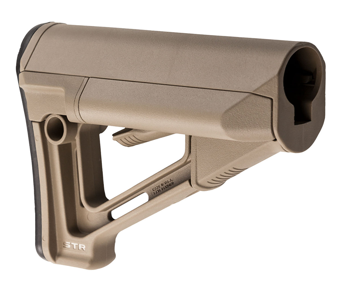 Magpul MAG470-FDE STR Carbine Stock Flat Dark Earth Synthetic for AR-15/M16/M4 Mil-Spec Tube