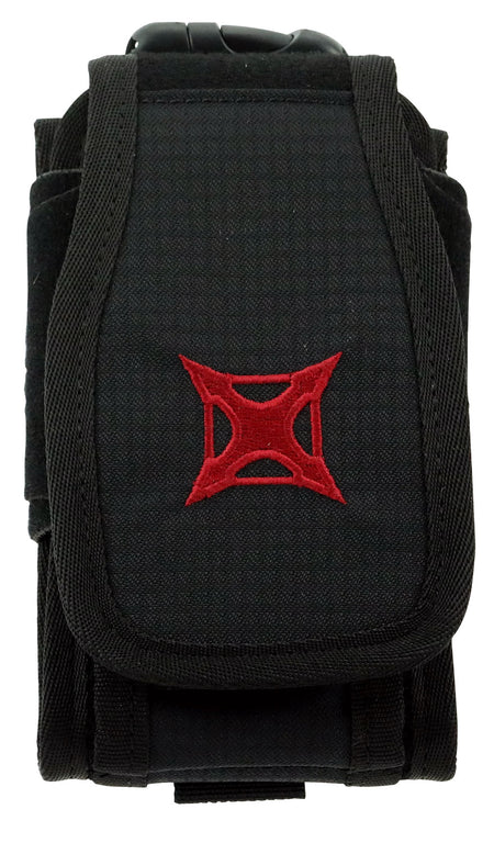 Vertx VTX5140BK Phone & Multi-Tool Pouch Black Cordura 7"H x 4"W x 2"D Velcro Close
