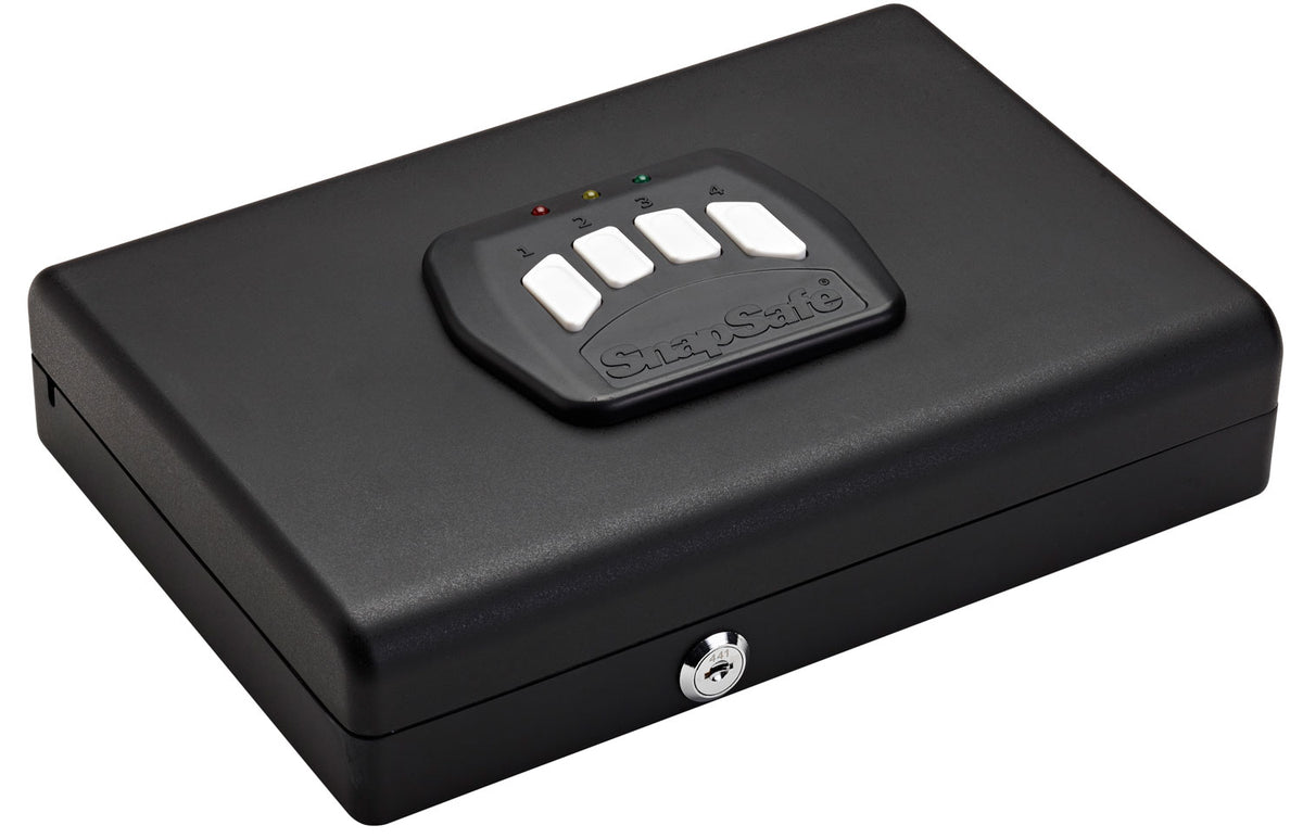 SnapSafe Keypad Safe Steel Foam-Lined Black 11"x8.5"x2.25"