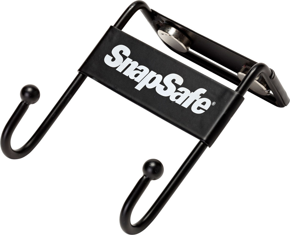 SnapSafe Magnetic Gun Safe Hook Two-Prong Black Steel Holds 15 lbs
