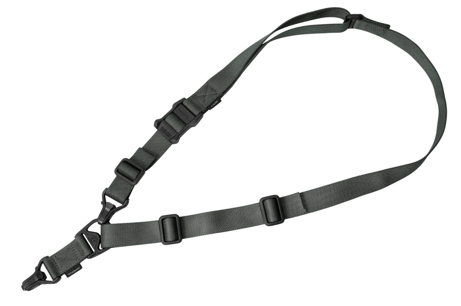 Magpul MAG514GRY MS3 Gen2 Gray Nylon One-Two Point Rifle Sling 48"-60" OAL Adjustable