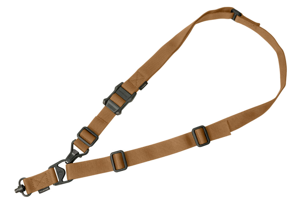 Magpul MAG515COY MS3 Single QD GEN2 Coyote Tan Nylon One-Two Point Rifle Sling 48"-60" Adjustable
