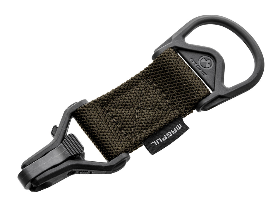 Magpul MAG516-RGR MS1/MS3 Sling Adapter – Ranger Green, Steel Paraclip, 1.25" Nylon, AR-15/M4/M16