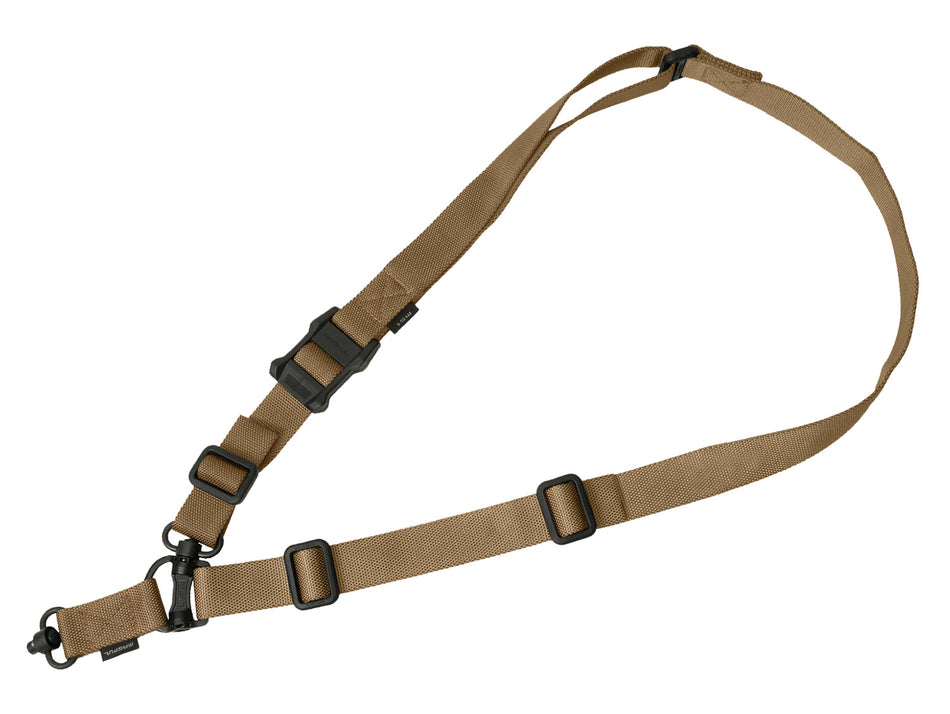 Magpul MAG518COY MS4 Dual QD GEN2 Sling Coyote Tan Nylon 48"-60" One-Two Point AR Platform