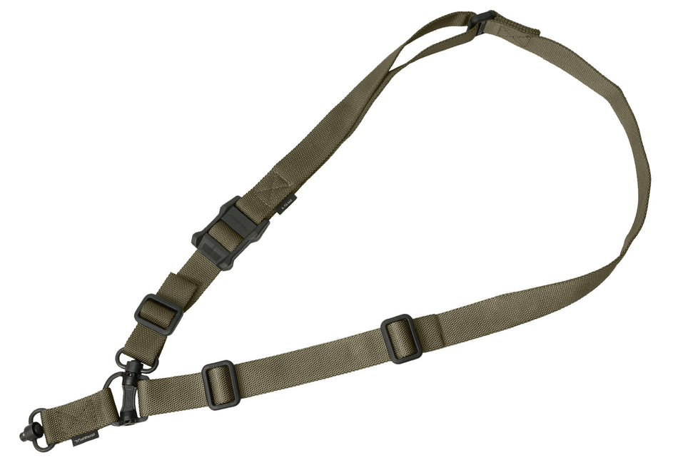 Magpul MAG518RGR MS4 Dual QD GEN2 Sling Ranger Green Nylon 48"-60" One-Two Point AR Platform