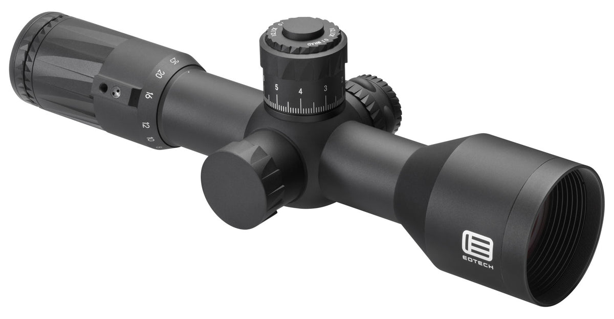 Eotech Vudu FFP 5-25x50mm 34mm Tube Illuminated Red MD4 MOA Reticle Rifle Scope with Throw Lever