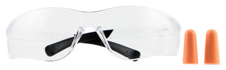Pyramex PYS2510SDP Ztek Safety Glasses and Earplug Combo Adult Clear Lens Polycarbonate Clear Frame