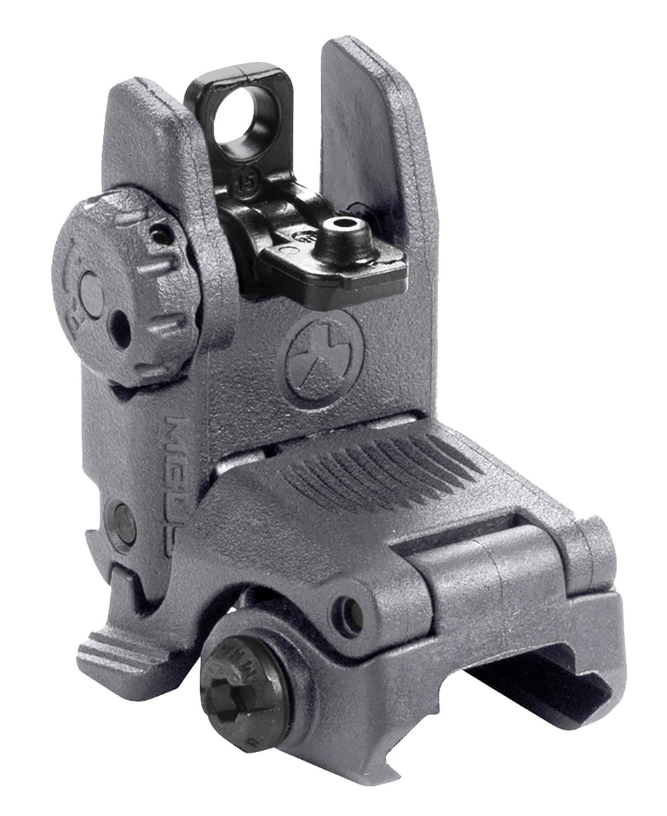 Magpul MAG248-GRY MBUS Rear Backup Sight Stealth Gray Polymer AR-15