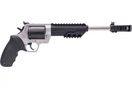 Taurus 2460105RH Raging Hunter 460 S&W Mag 5rd 10.50" Matte Black Oxide Barrel & Cylinder Matte Stainless Steel Frame Black Rubber with Integrated Cushion Insert Grip