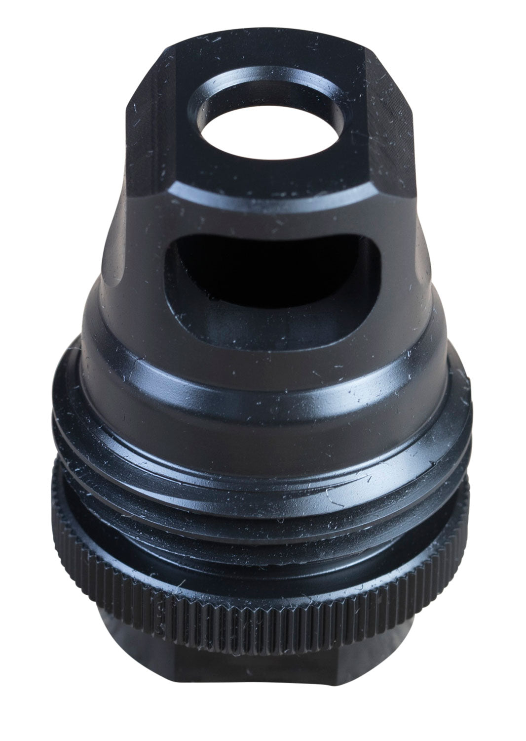 SilencerCo AC2627 ASR Single Port Muzzle Brake Black Steel 5/8"-24 Threads 30 Cal