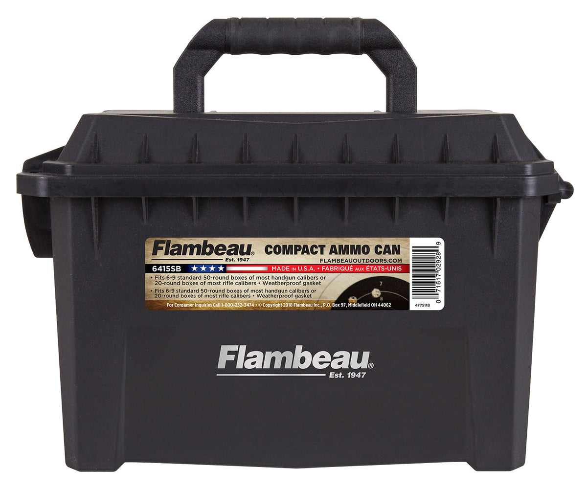 Flambeau 6415SB Compact Ammo Can 223Rem/5.56NATO Black Polymer 20rd Boxes