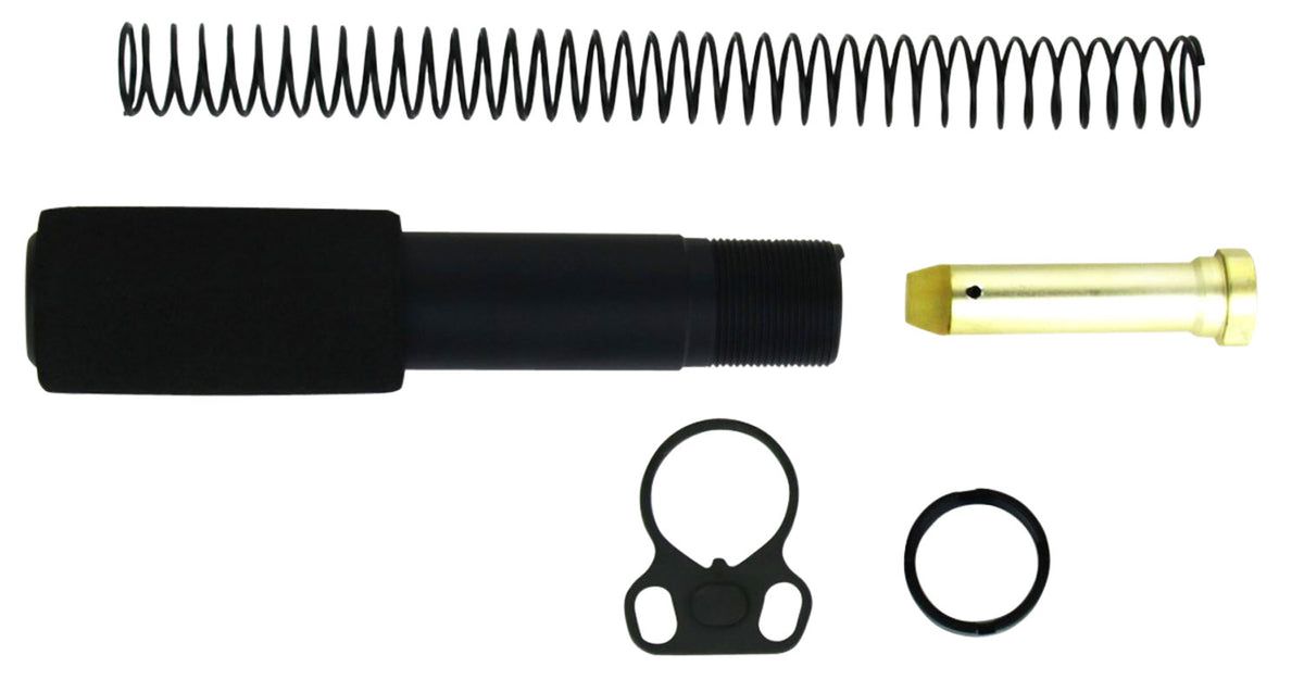 TacFire AR-15 Pistol Buffer Tube Kit Mil-Spec Black Aluminum