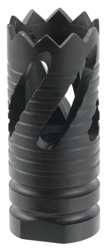 TacFire MZ10213B AR-10 Thread Crown Muzzle Brake Black Oxide Steel 5/8-24 tpi 308 Win