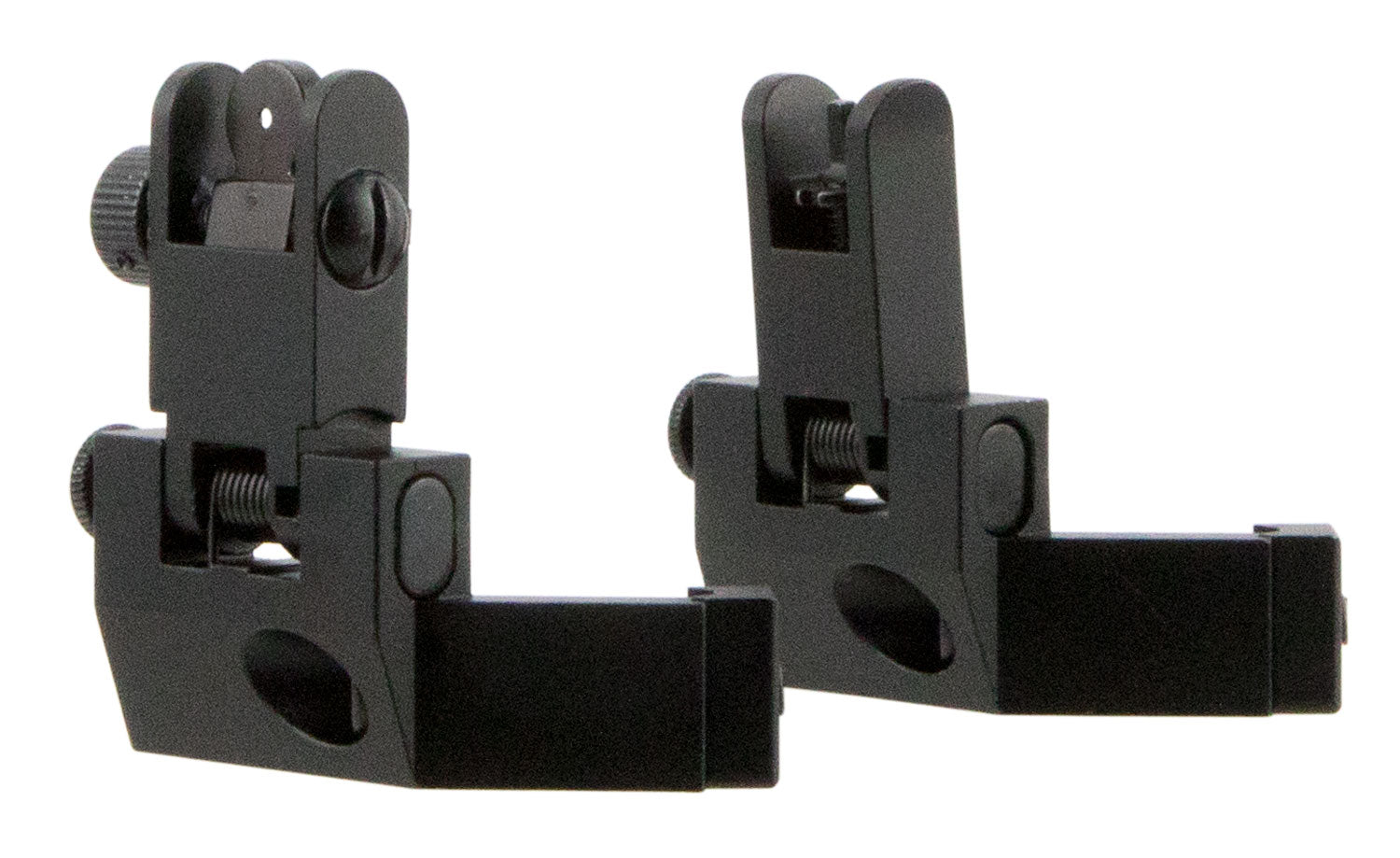 TacFire IS003 45 Degree Flip-Up Iron Sights Spring Loaded Black Anodized for AR-Platform