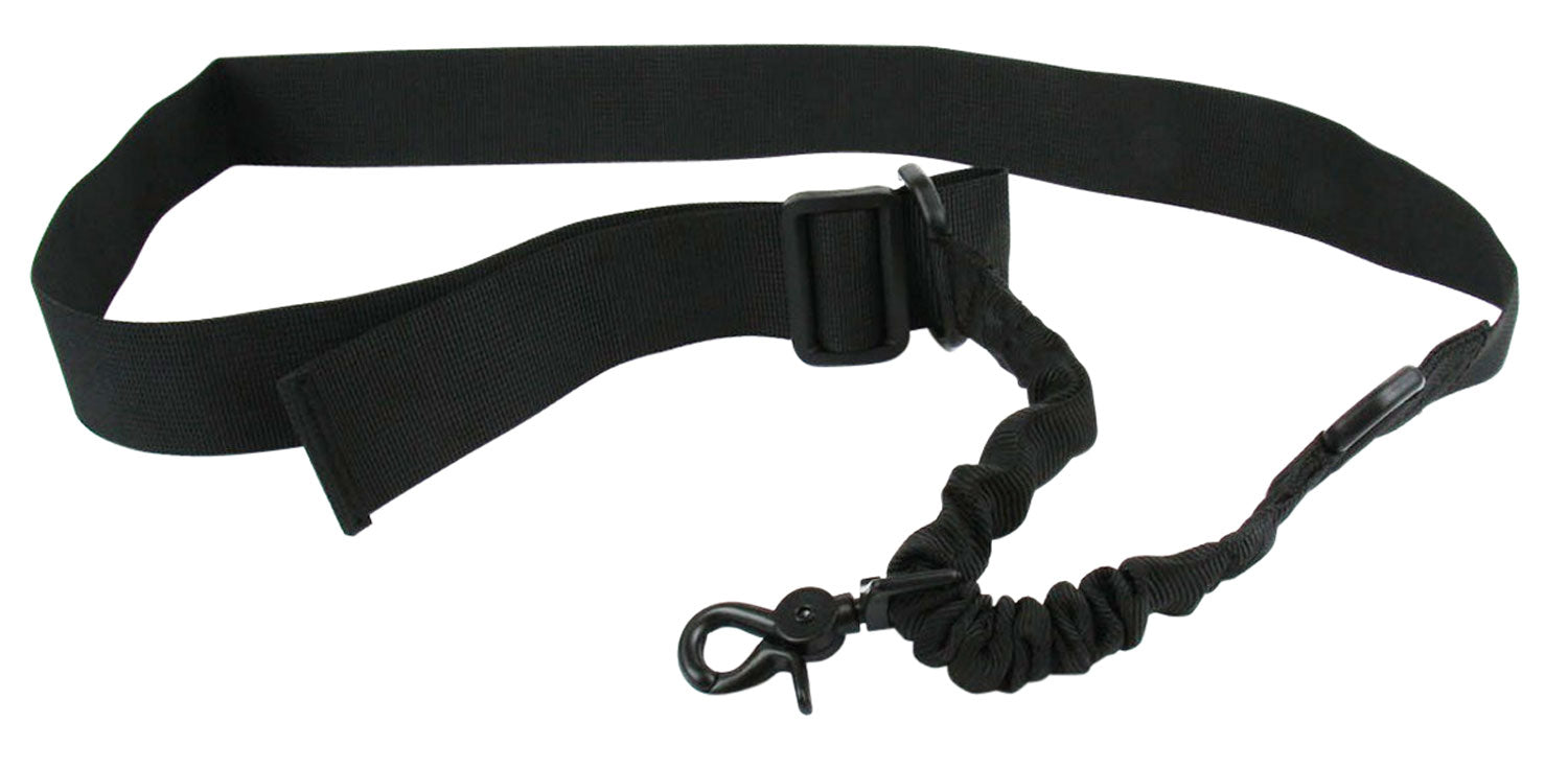 TacFire SL001B Single Point Double Bungee Sling Black Nylon 20"-30" Adjustable Rifle/Shotgun