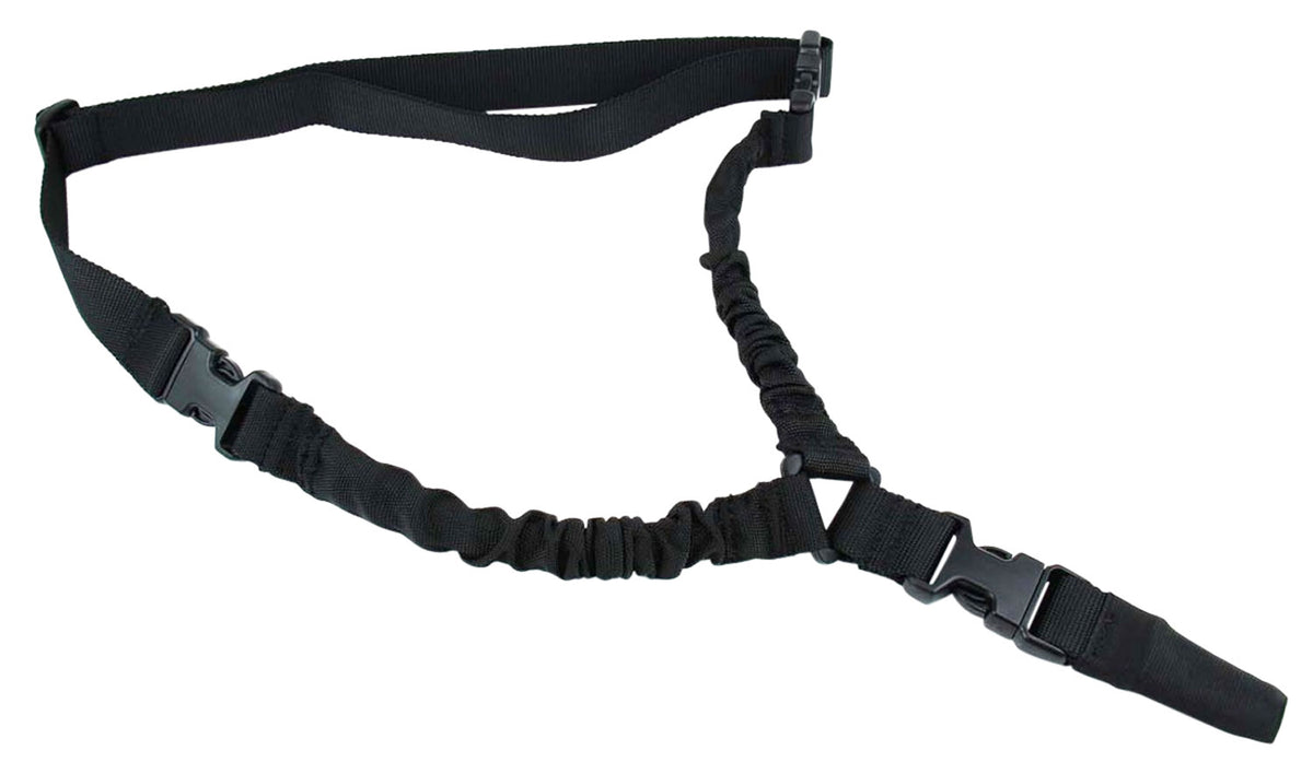 TacFire SL002B One-Point Double Bungee Rifle Sling Black Nylon 30"-40" Adjustable