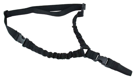 TacFire SL002B One-Point Double Bungee Rifle Sling Black Nylon 30"-40" Adjustable