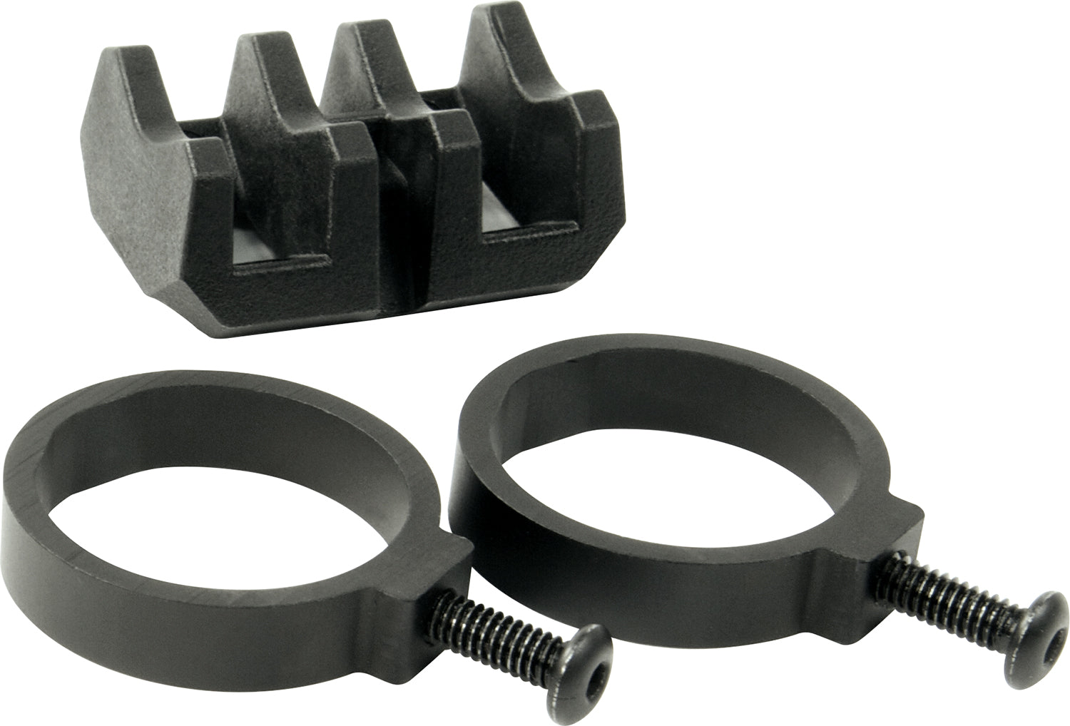 Magpul MAG614-BLK Light Mount V-Block and Rings Black Anodized Aluminum and Polymer