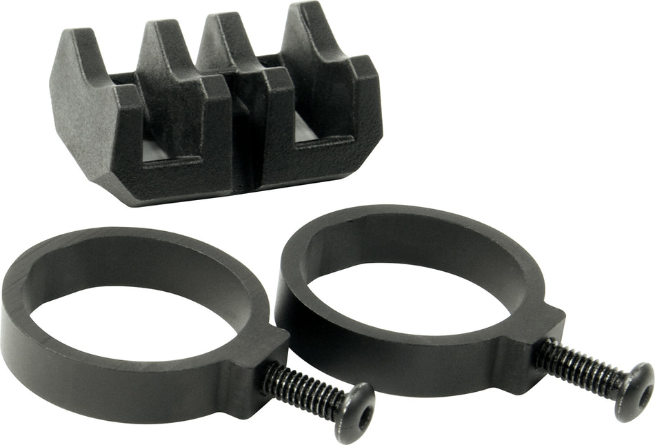 Magpul MAG614-BLK Light Mount V-Block and Rings Black Anodized Aluminum and Polymer