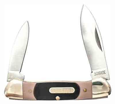 Old Timer Minuteman 2-Blade Folding Pocket Knife 2" Stainless Steel Delrin Handle