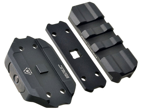 Strike Industries REXRISERBK R.E.X. Riser Black Anodized Low Profile Picatinny Optic Riser for AR Platforms