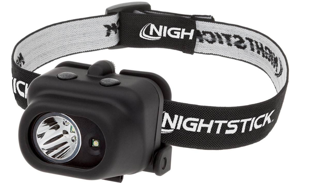 Nightstick NSP4608B Dual-Light Multi-Function Headlamp Black 80-220 Lumens White LED