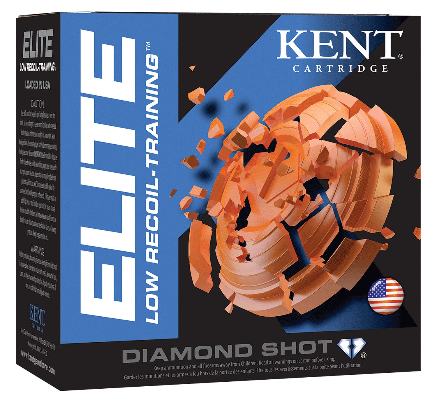 Kent Cartridge E12L248 Elite Low Recoil-Training 12 Gauge (12 ga.) 2.75 in. 7/8 oz 1200 fps 8 Shot