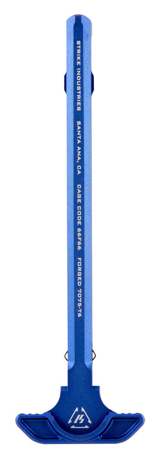 Strike Industries AR-15 Latchless Charging Handle Blue Anodized Aluminum