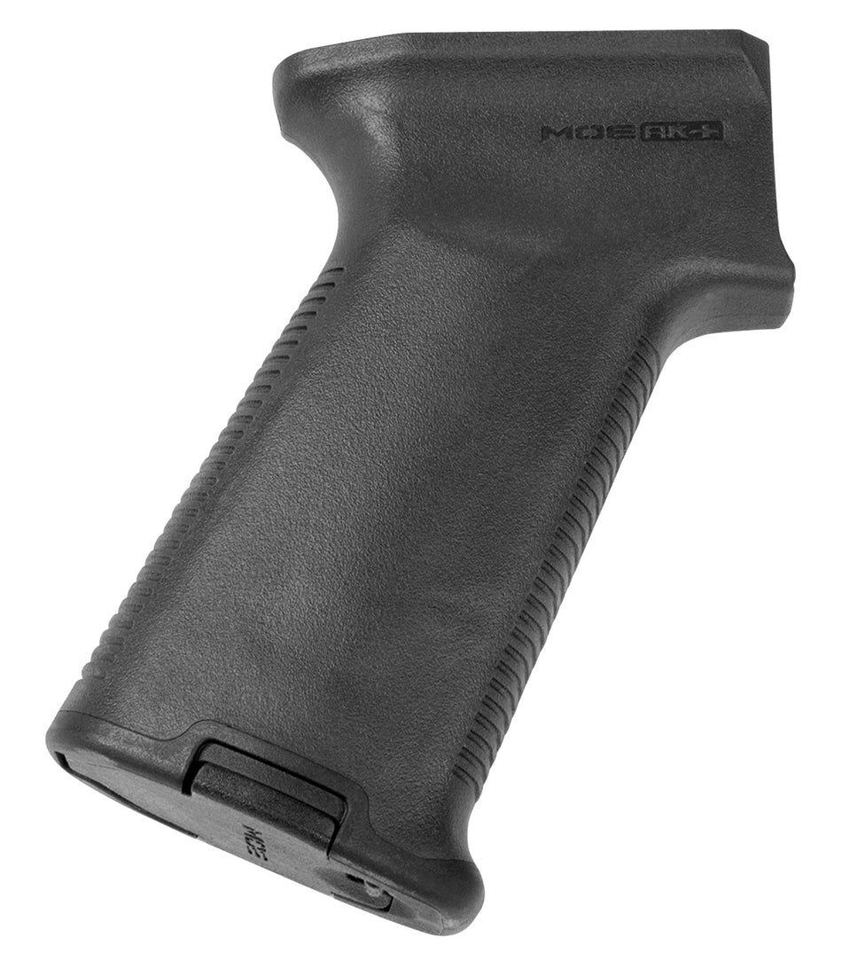Magpul MAG537-BLK MOE+ AK Grip Black Polymer with Rubber Overmolding for AK-47, AK-74