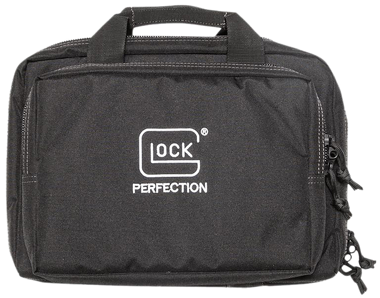 Glock AP60300 Double Pistol Case Black Dual Padded Compartments with 5 Internal Mag Holders 12.5"x9.5"x4.5"