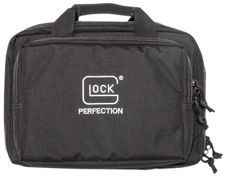 Glock AP60300 Double Pistol Case Black Dual Padded Compartments with 5 Internal Mag Holders 12.5"x9.5"x4.5"