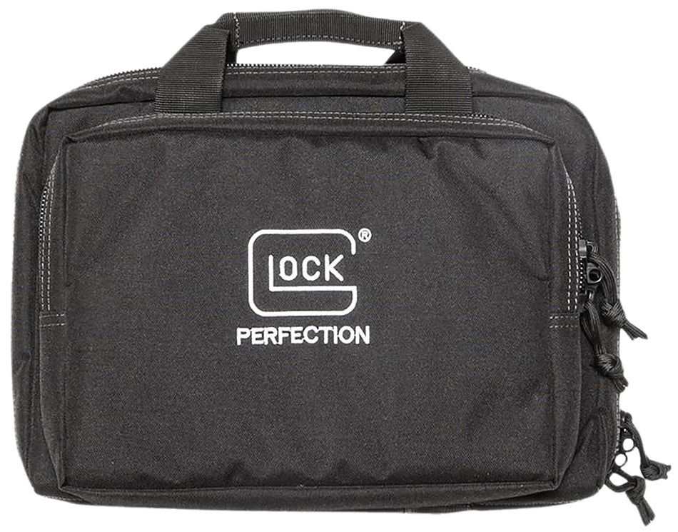 Glock AP60300 Double Pistol Case Black Dual Padded Compartments with 5 Internal Mag Holders 12.5"x9.5"x4.5"