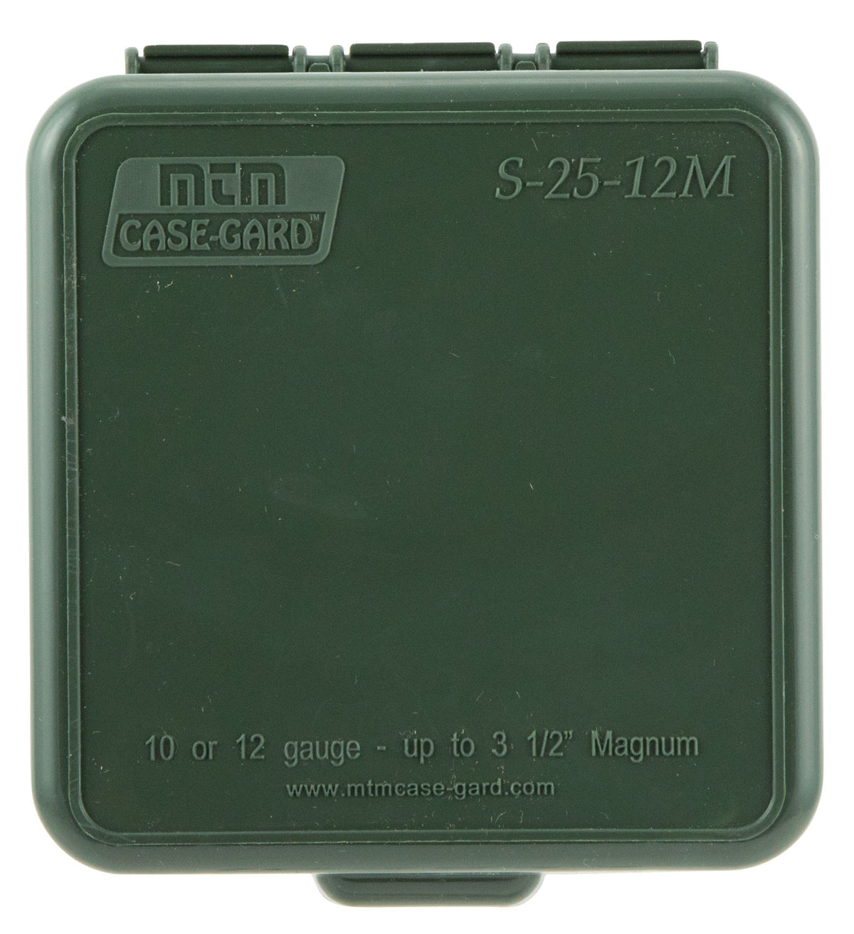 MTM Case-Gard S2512M11 Shotshell Box Flip-Top Multi-Gauge Forest Green Polypropylene 25rd