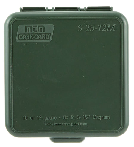 MTM Case-Gard S2512M11 Shotshell Box Flip-Top Multi-Gauge Forest Green Polypropylene 25rd