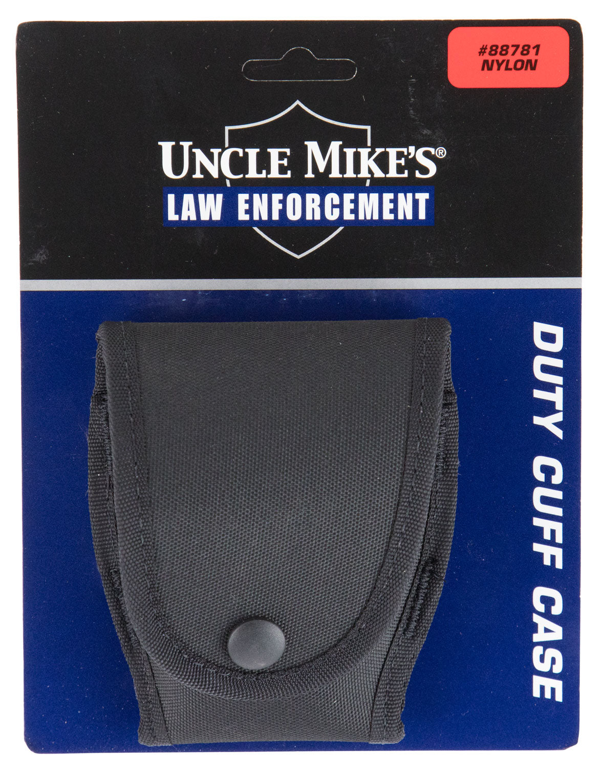 Uncle Mike's 88781 Duty Handcuff Case Single Black Nylon Flap for 2.25" Belt